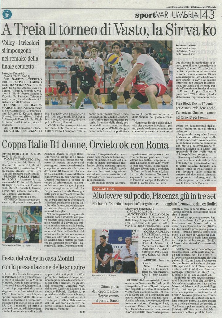 Giornale dell'Umbria - 06.10.14